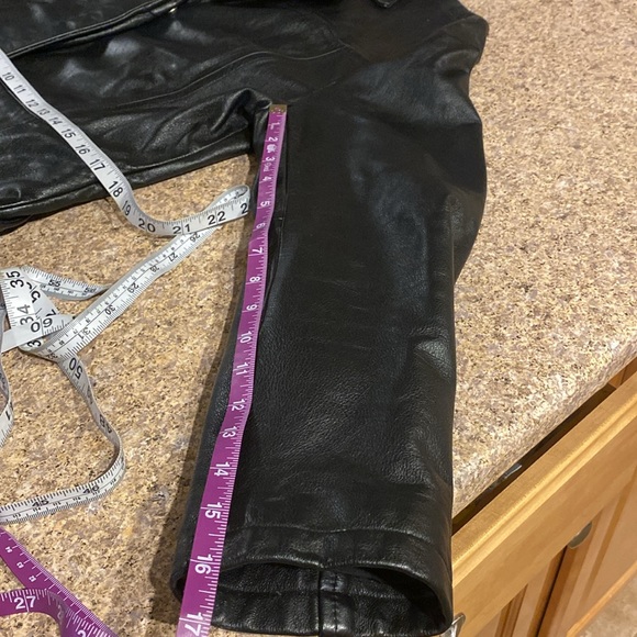 Vintage Middlebrook Park Lined Leather Jacket With Attached Belt Small - Picture 6 of 17